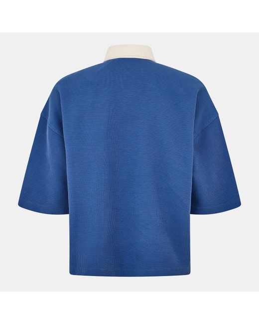 SUMMER GAMES Blue Short-Sleeve Polo Shirt for men