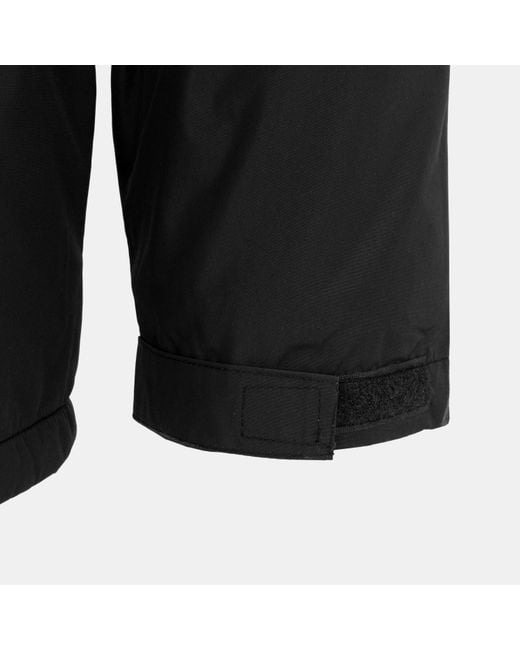 Gelert Black Fleece Lined Windproof Detachable Hood Parka for men