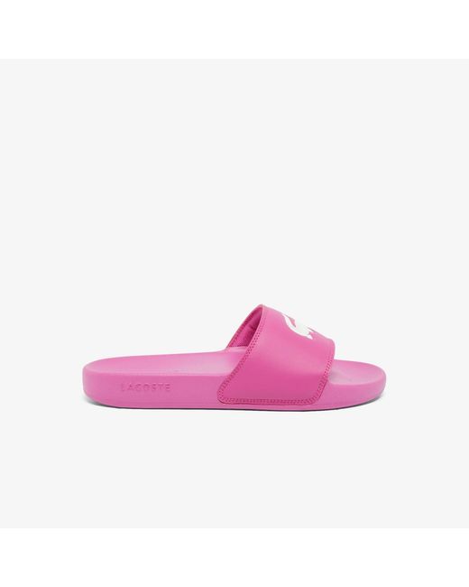 Lacoste Pink Serve Sliders