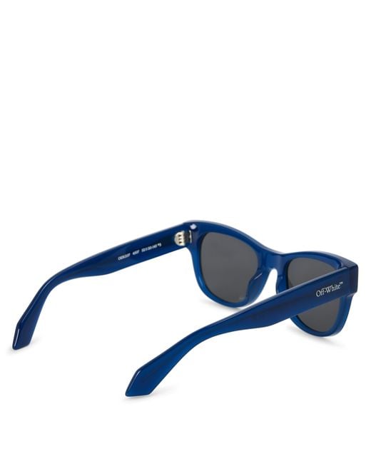 Off-White c/o Virgil Abloh Blue Square Sunglasses