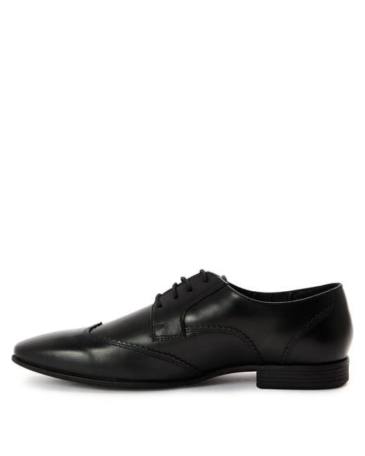 Lambretta Black Blair Derby Shoes for men