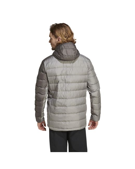 Adidas Gray Down Ho J Running Jacket for men