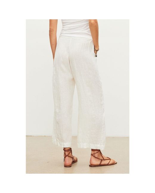 Velvet By Graham & Spencer White Tailored Trousers