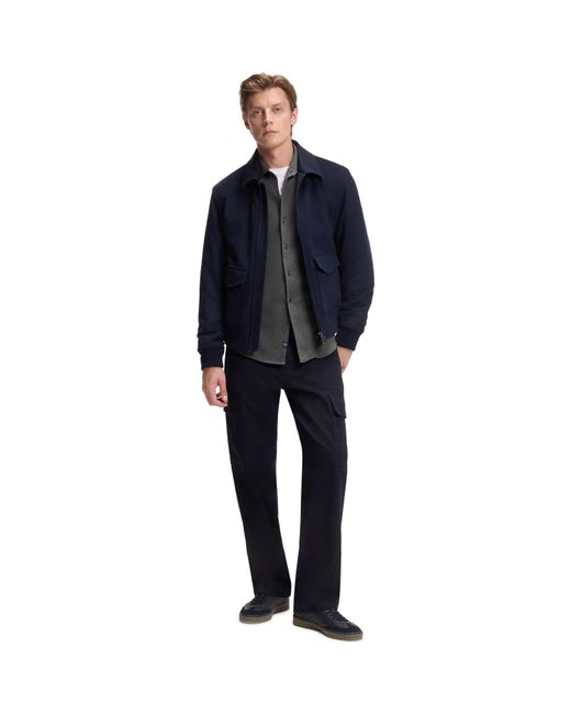 Boss Gray Rudy Double Breasted Lyocell Long Sleeve Slim Fit Shirt for men
