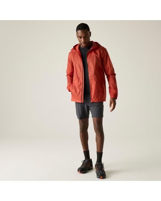 Regatta Red Pack It Iii Waterproof Jacket for men
