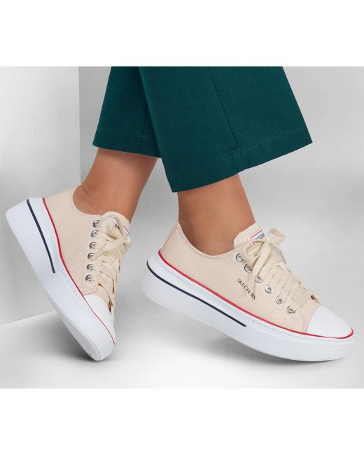 Skechers White Cordova Low-Top Trainers