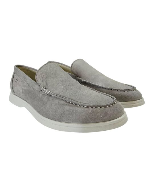 Deakins Gray Deaks Francis Boat Shoes for men