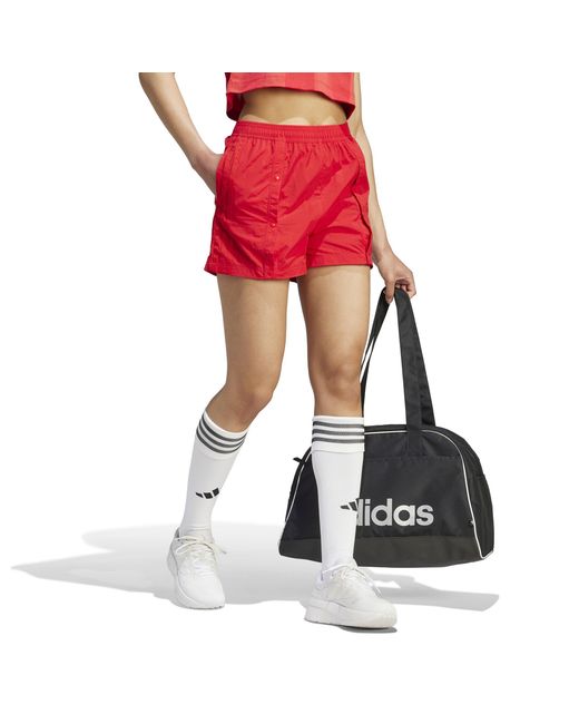 Adidas Red Tiro Snap-Button Shorts