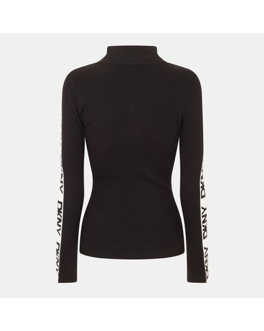 DKNY Black Tape Knitted Top