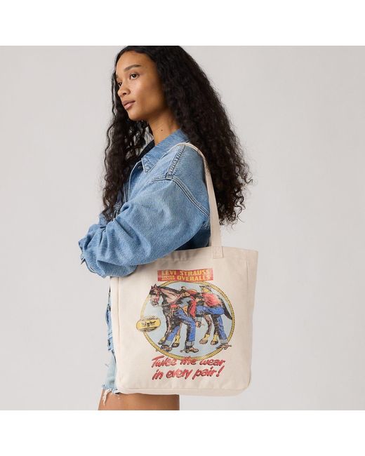 Levi's White Everyday Tote Circular