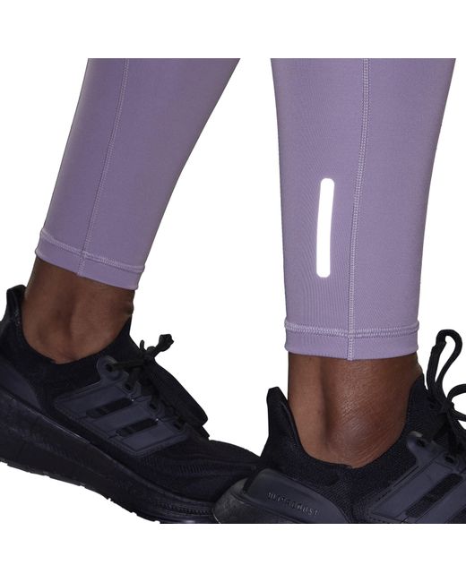 Adidas Purple Ultimate 7/8 Performance Running Tights