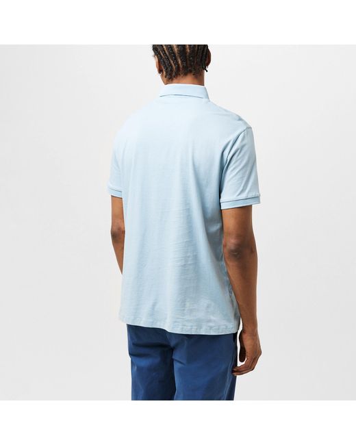 ARMANI EXCHANGE Blue Jersey Cotton Polo Shirt for men