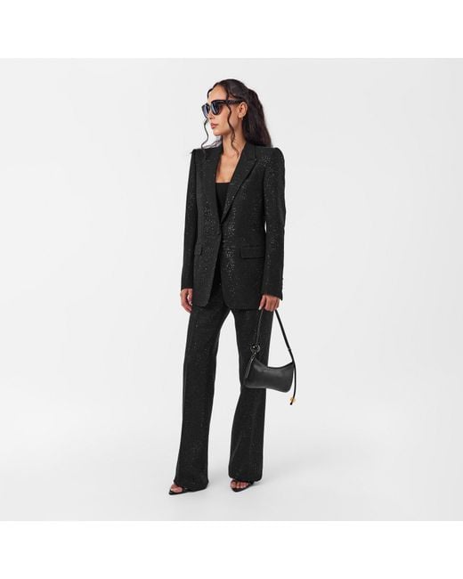 Tom Ford Black Sequin Long Sleeve Blazer