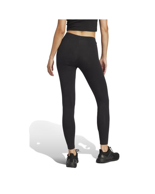 Adidas Black Essentials 3 Stripe Leggings