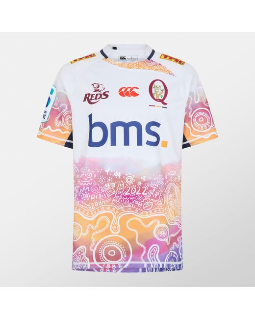 Canterbury Pink Queensland Reds Away Replica Short-Sleeve T-Shirt for men