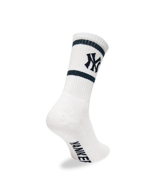 KTZ White Premium Crew Socks
