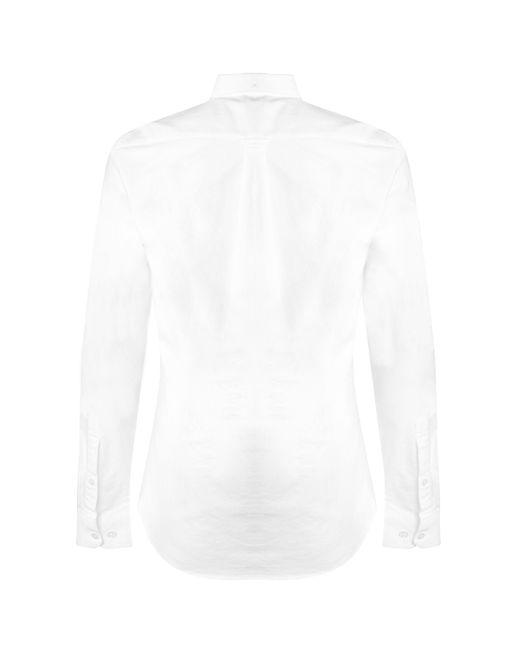 Farah White Oxford Long Sleeve Shirt for men