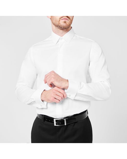 Ted Baker White Pothos Slim Fit Shirt for men