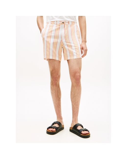 Tommy Hilfiger Pink Woven Tracksuit Shorts for men