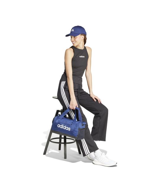 Adidas Black Essentials Linear Slim Cotton Tank Top