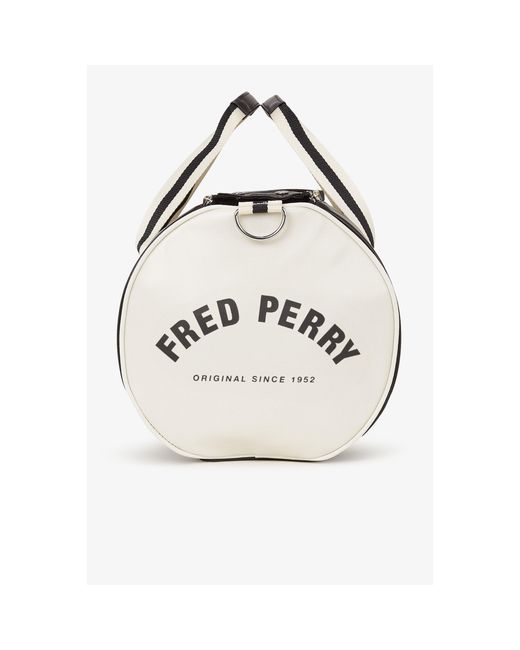 Fred Perry Black Classic Barrel Bag for men