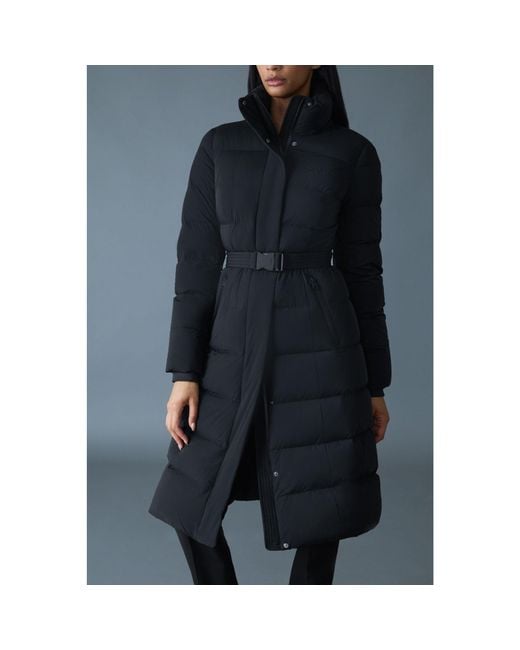 Mackage Black Coralia City Long Puffer Jacket