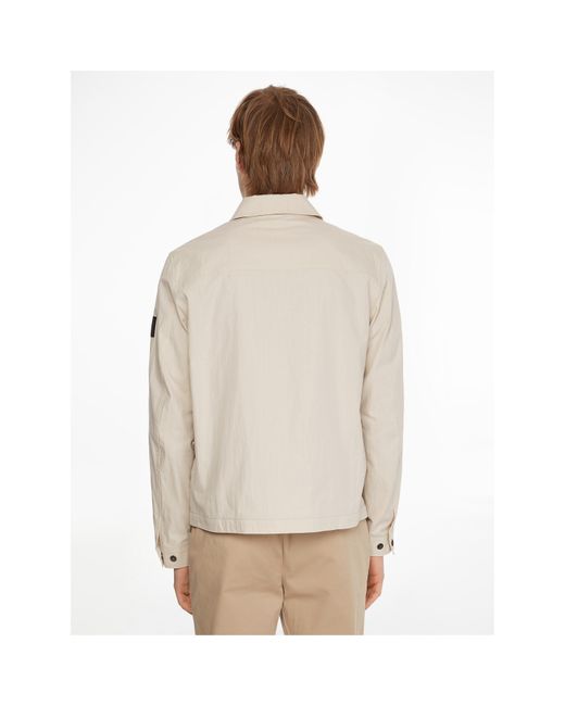 Calvin Klein Natural Lifestyle Cotton Long Sleeve Overshirt for men
