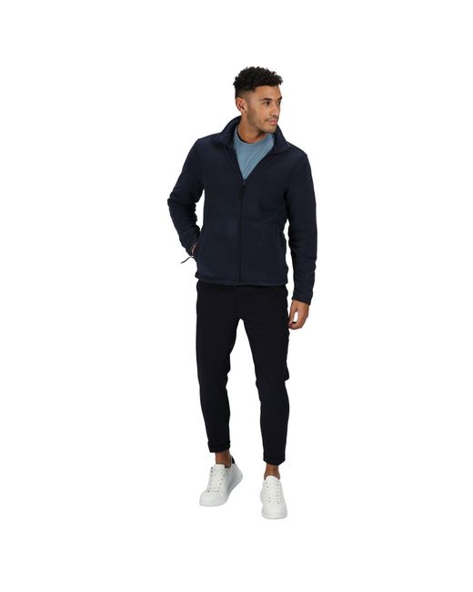 Regatta Blue Micro Full-Zip Fleece for men
