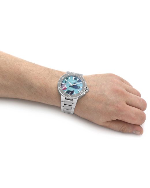 Oris Metallic Date Analogue Quartz Watch for men