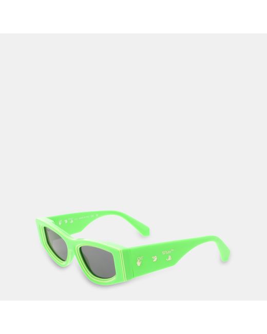 Off-White c/o Virgil Abloh Green Andy Sun Square Sunglasses