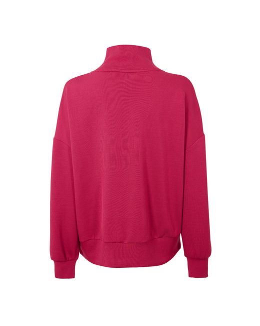 Varley Pink Hawley Half Zip Sweatshirt