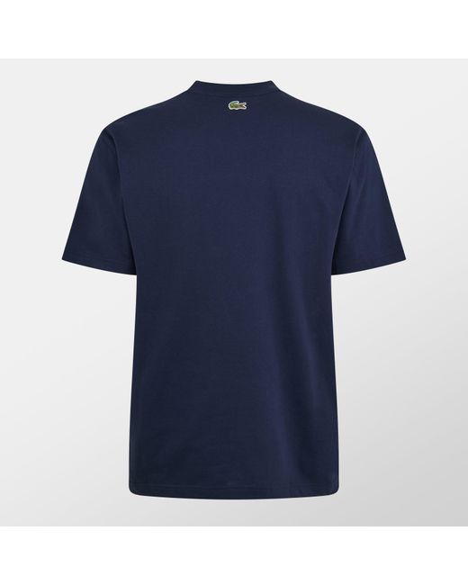Lacoste Blue Big Logo T-Shirt for men