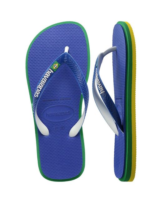 Havaianas Blue Brasil Twist Flip Flops
