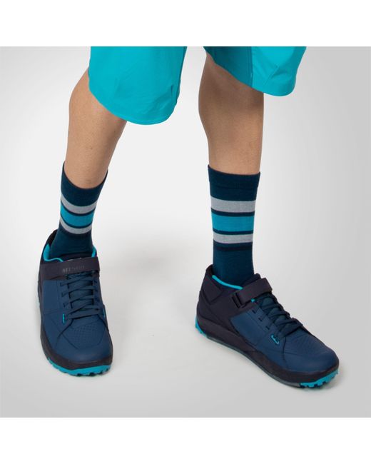Endura Blue Bb Stripe Cycling Socks
