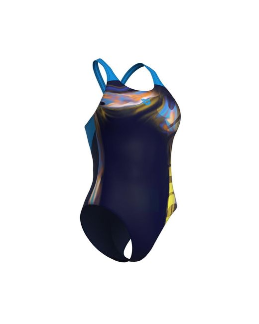 Arena Blue Dreamline V Back Swimsuit