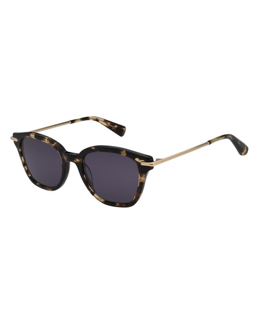 AllSaints Black Valensi Round Sunglasses