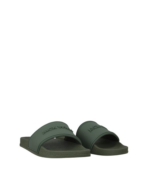Jack Wills Green Logo Sliders