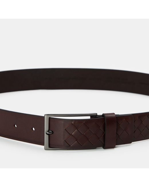Boss Brown Carmello Leather Belt for men