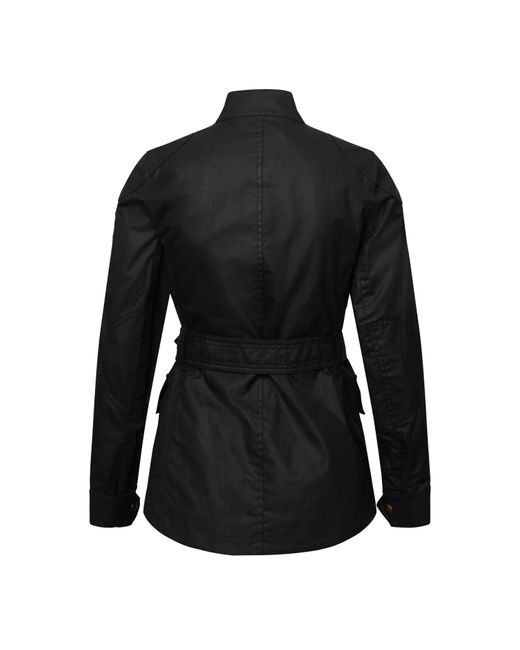 Belstaff Black Waxed Cotn Ld64