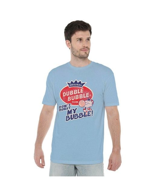 Other Blue Dubble Bubble Burst Bubble T Shirt for men