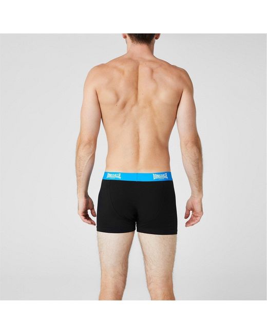 Lonsdale Black Trunk Shorts 2 Pack for men