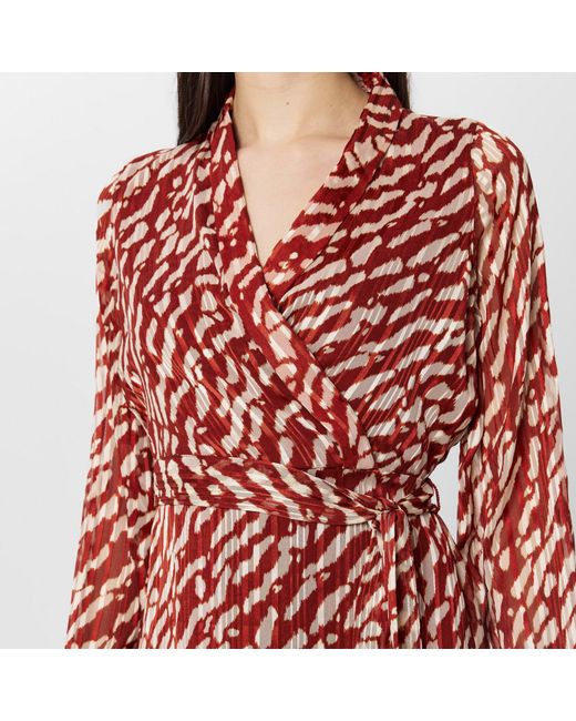 Vero Moda Red Patterned Wrap Dress