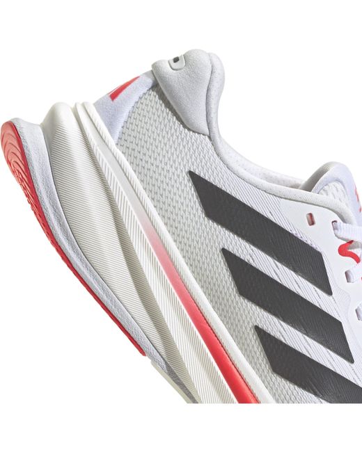 Adidas White Supernova Rise 2 Running Low-Top Trainers