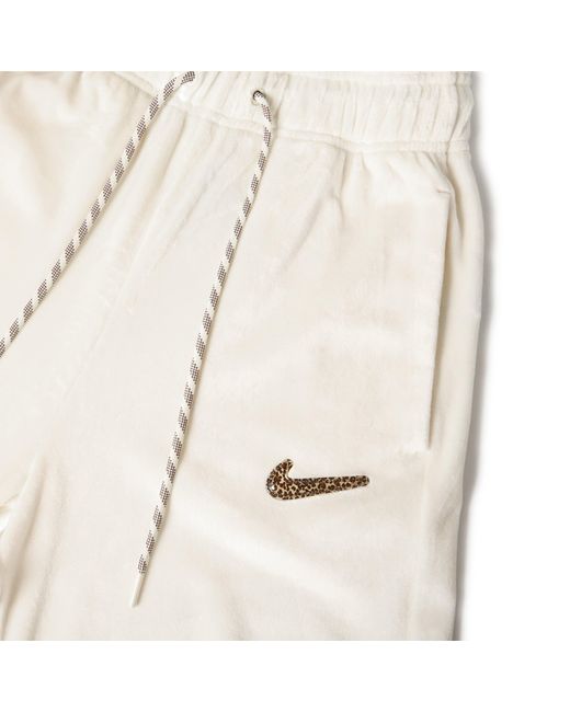 Nike White Velour Pants