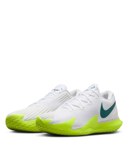 Nike Green Court Zoom Vapor Cage 4 Rafa Hard Court Tennis Shoes for men