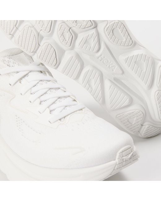 Hoka One One White Clifton 10 Everyday Neutral Road Running Shoes