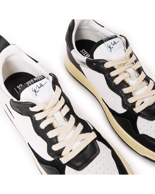 Steve Madden Black Easton Low-Top Trainers for men