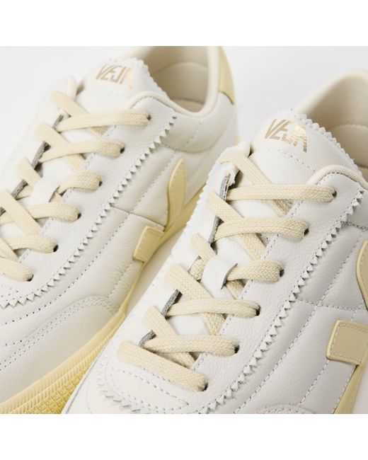 Veja White Pnnka Leather Court Trainers