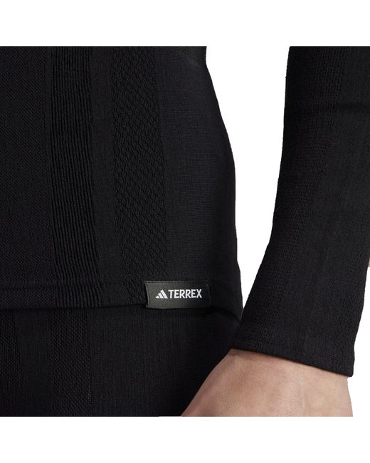 Adidas Black Drynamo Long Sleeve Training T-Shirt for men