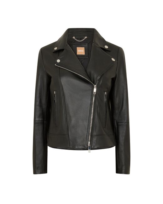 Boss Black Sajin Leather Jacket
